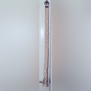 So Cute Women’s Size 16 Multi-Colored Fabric Belt with fun Fringe End